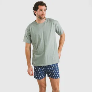 Pijama curto algodão homem...