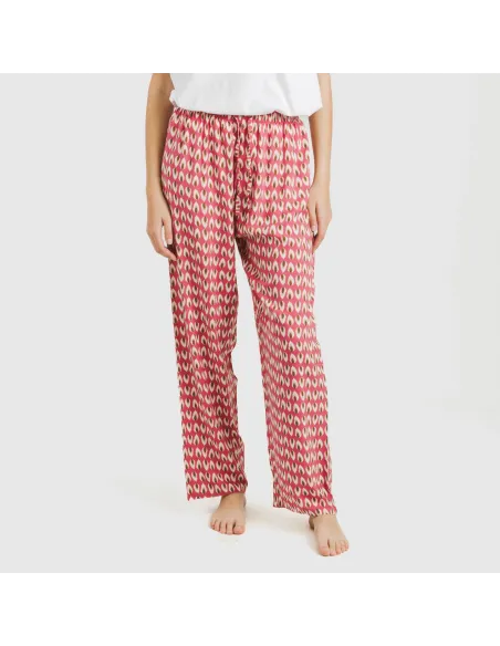 Calças viscosa Tana marsala pantalones-comodos-mujer