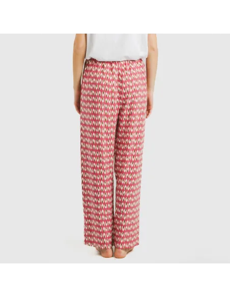 Calças viscosa Tana marsala pantalones-comodos-mujer