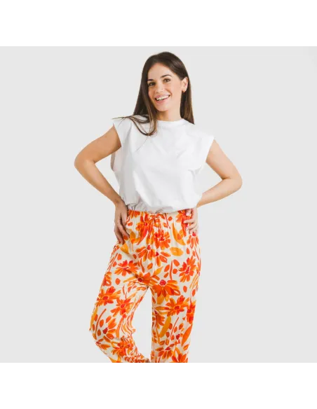 Calças viscosa Rando caldera pantalones-comodos-mujer