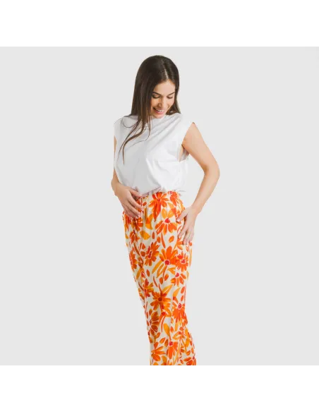 Calças viscosa Rando caldera pantalones-comodos-mujer