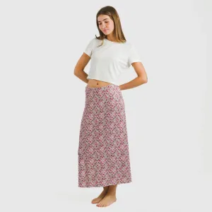 Saia midi soft Malura marsala 2