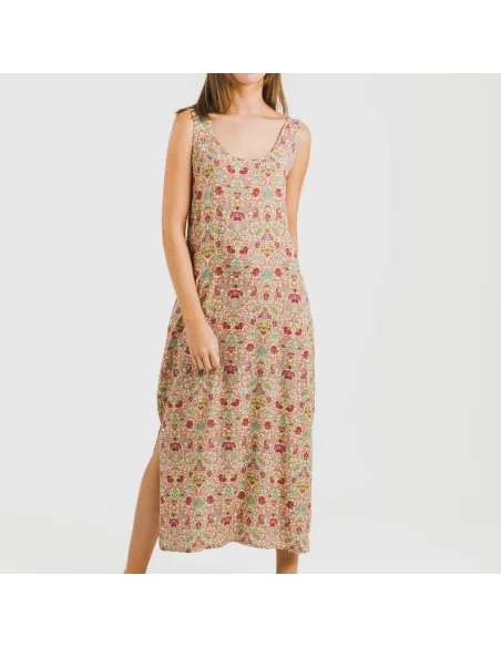 Vestido comprido alças viscosa Jessica vestidos-mulher