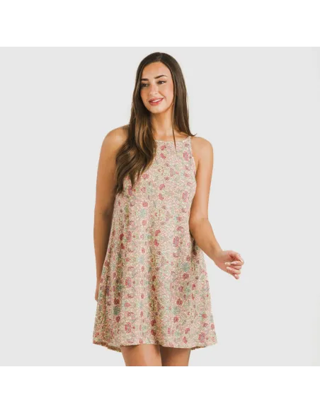 Vestido curto alças crepe Jessica vestidos-mulher