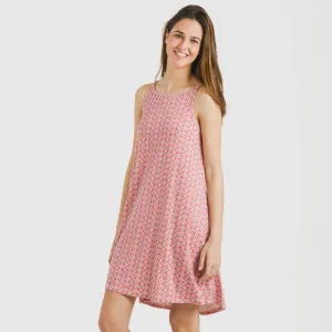 Vestido curto alças crepe...