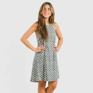 Vestido curto alças crepe...