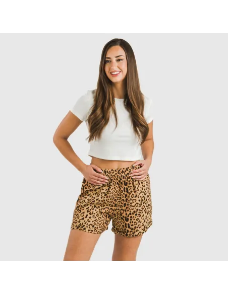 Calções viscosa bambula Leo pantalones-comodos-mujer