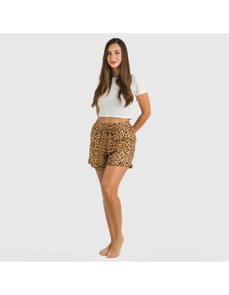 Calções viscosa bambula Leo pantalones-comodos-mujer