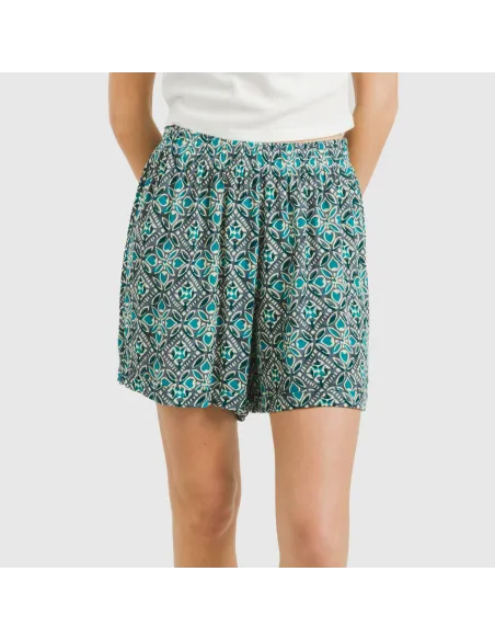 Calções viscosa bambula Malura água marinha pantalones-comodos-mujer