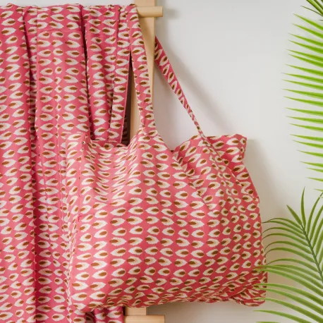 Pack Toalha Pareo + Bolsa Tana marsala praia