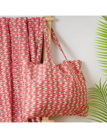 Pack Toalha Pareo + Bolsa Tana marsala praia