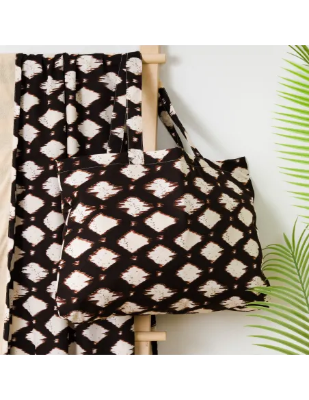 Pack Toalha Pareo + Bolsa Orlando preto praia
