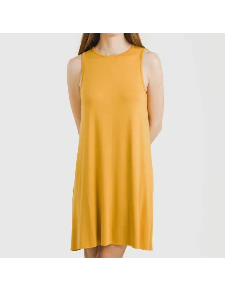 Vestido curto alças viscosa roupa-para-estar-por-casa