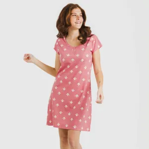 Vestido algodão Nicole marsala 2