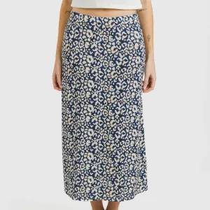 Saia midi soft Milina azul...