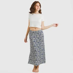 Saia midi soft Milina azul... 2