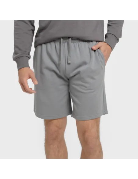 Calções básico desportivo homem liso roupa-para-estar-por-casa