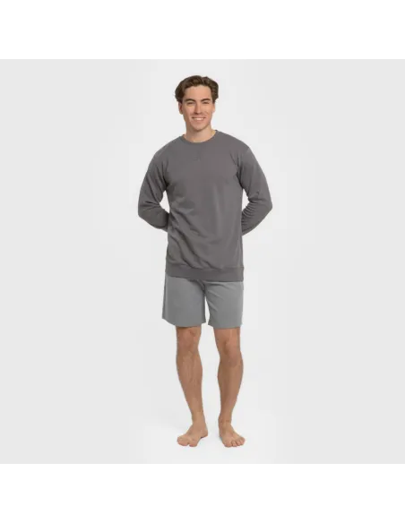Calções básico desportivo homem liso roupa-para-estar-por-casa