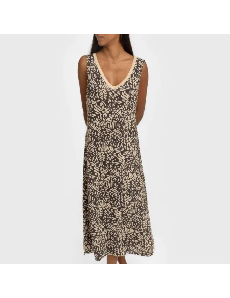 Vestido midi alças soft Miquela preto vestidos-mulher