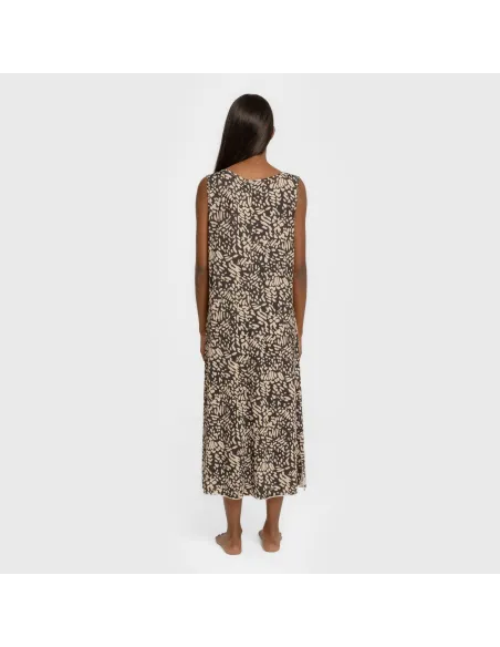 Vestido midi alças soft Miquela preto vestidos-mulher