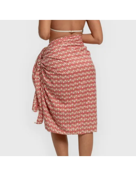 Pack Toalha Pareo + Bolsa Tana marsala praia