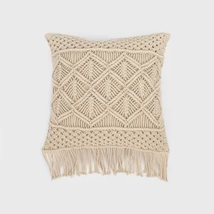 Almofada algodão macramé...