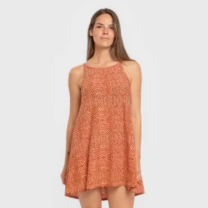 Vestido curto alças crepe...