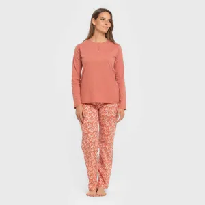 Pijama algodão Mesalia marsala 2