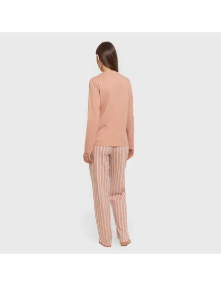 Pijama algodão Raya Marsella rosa keike pijamas-compridos-de-mulher