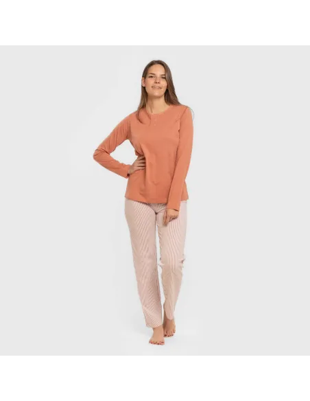 Pijama algodão Raya Mozarabe caldera pijamas-compridos-de-mulher