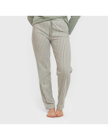 Pijama algodão Raya Kodac verde keike pijamas-compridos-de-mulher