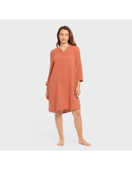 Túnica linho mulher lisa roupa-para-estar-por-casa