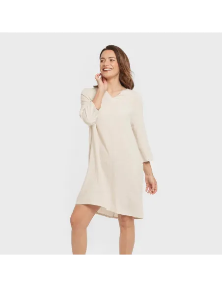 Túnica linho mulher lisa roupa-para-estar-por-casa
