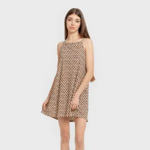 Vestido curto alças crepe... 2