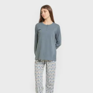 Pijama algodão Hibisco água... 2