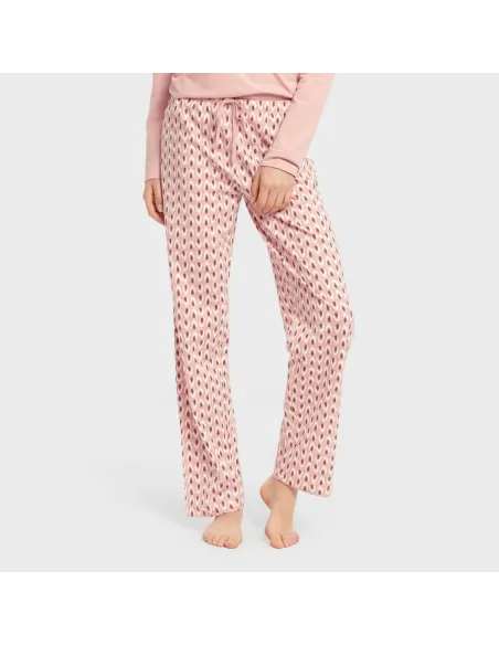 Pijama algodão Tana rosa keike pijamas-compridos-de-mulher