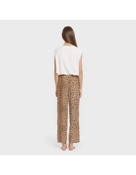 Calças viscosa Leo pantalones-comodos-mujer