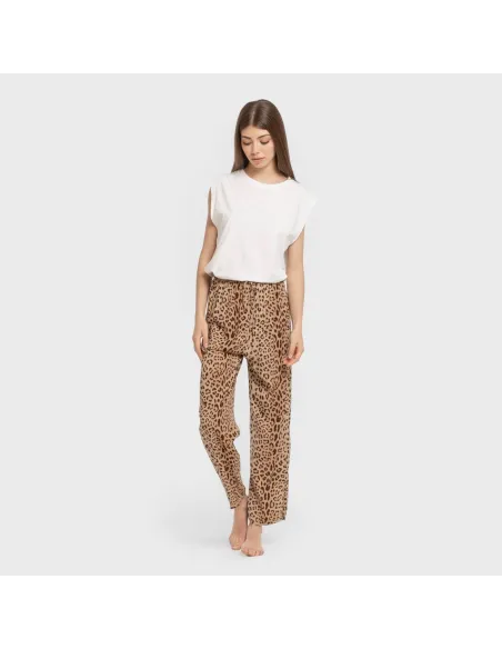 Calças viscosa Leo pantalones-comodos-mujer