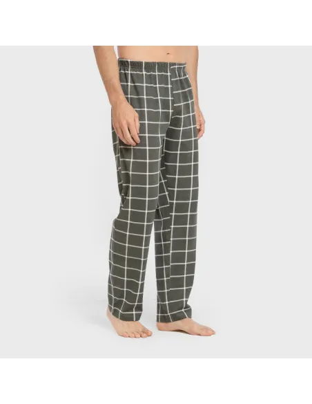 Pijama algodão homem Cuadro Andino verde caça pijamas-compridos-homem