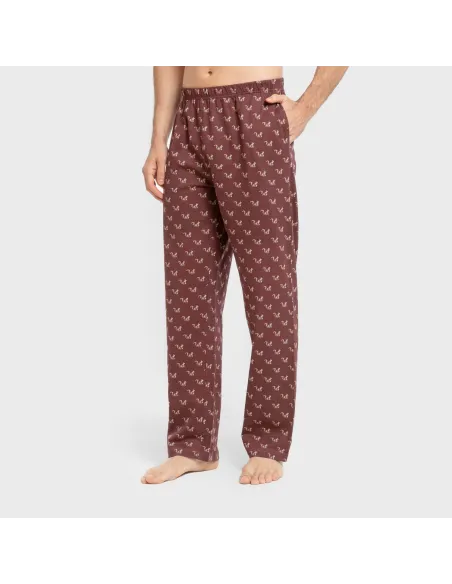 Pijama algodão homem Ardillas azul marinho pijamas-compridos-homem