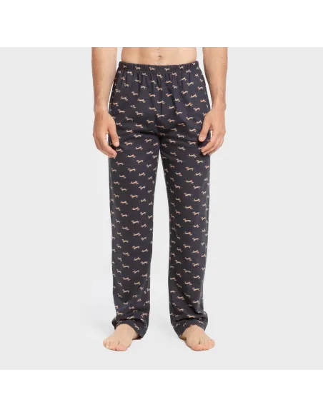 Pijama algodão homem Ponde bordô pijamas-compridos-homem