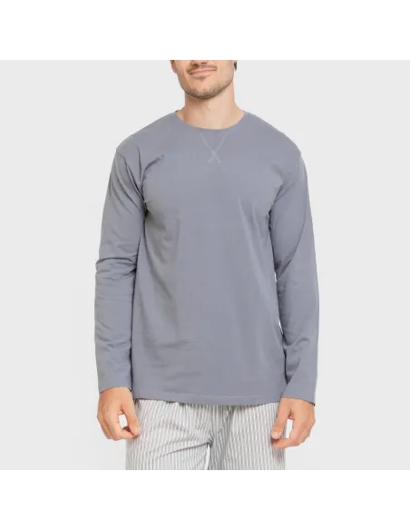 Pijama algodão homem Raya Ben azul pijamas-compridos-homem