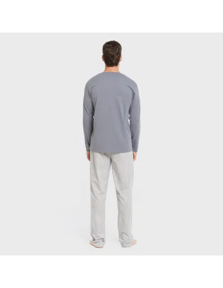 Pijama algodão homem Raya Ben azul pijamas-compridos-homem