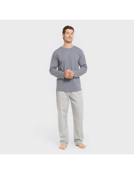 Pijama algodão homem Raya Ben azul pijamas-compridos-homem