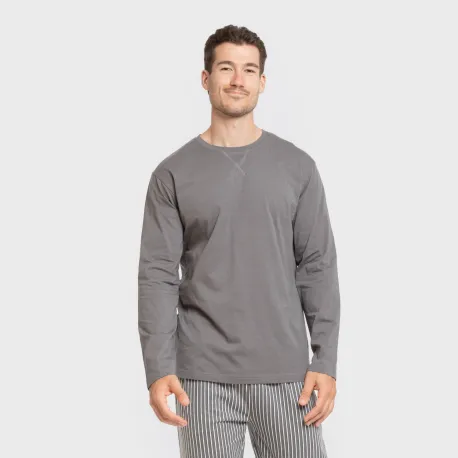 Pijama algodão homem Raya Hercules cinza pijamas-compridos-homem