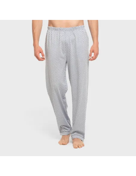 Pijama comprido camisa algodão homem Harry celeste pijamas-compridos-homem