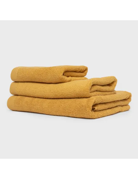 Toalha de banho 400gr duplo turco mostarda toalhas-de-banho