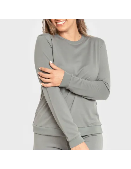 Camisola básica desportiva mulher roupa-para-estar-por-casa