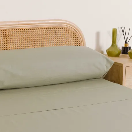 Jogo de lençóis algodão lisos cama-90