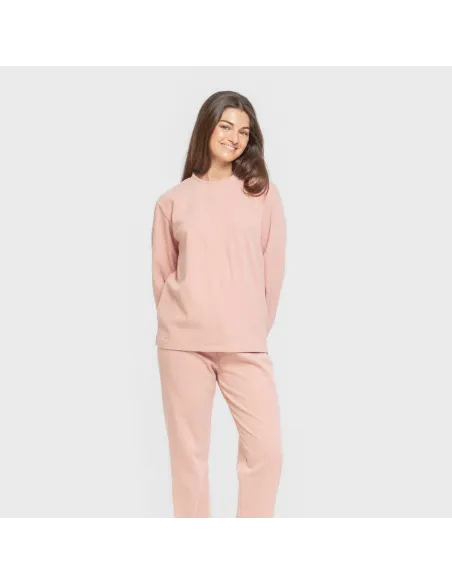Pijama canelado Raya ancha roupa-para-estar-por-casa